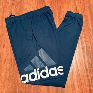 Adidas Logo Navy Blue Pants Mens Size S NWT NEW